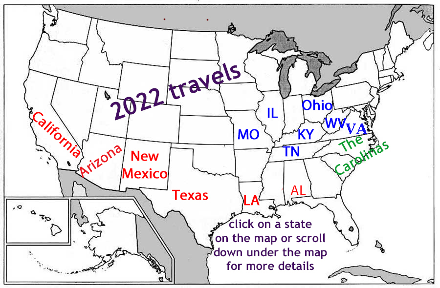 southeastern USA map